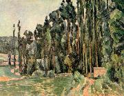 Paul Cezanne Die Pappeln oil painting reproduction